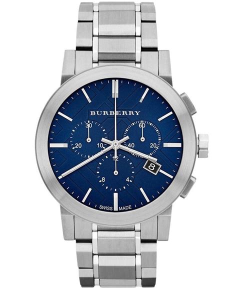 burberry watch silver blue|Burberry watch prices.